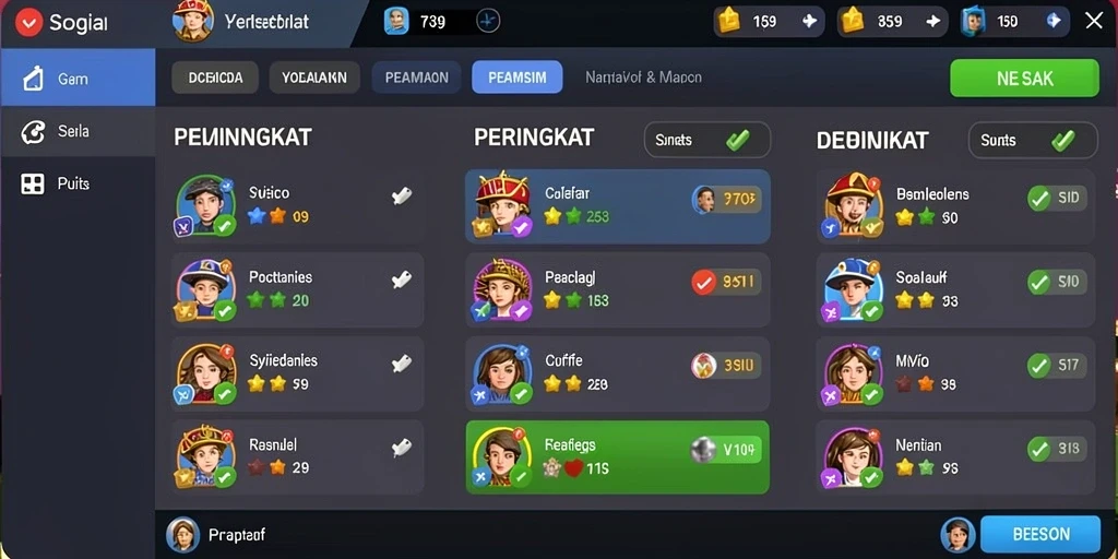 Tampilan awal permainan yang menarik dan intuitif.