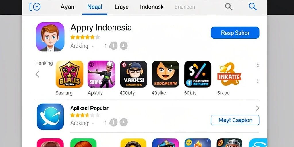 Tampilan menu utama yang menarik perhatian.