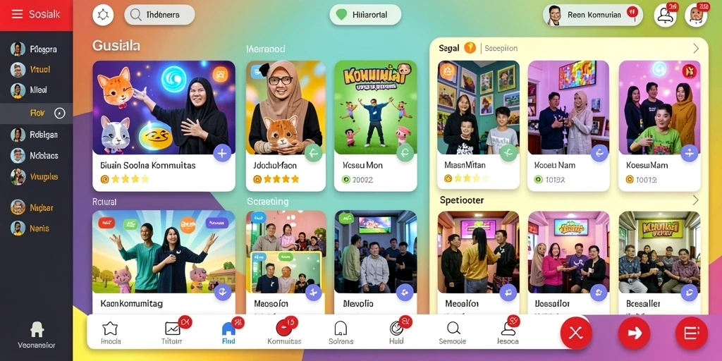 Tampilan karakter alien yang unik dan penuh warna.