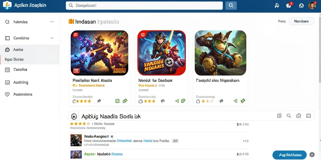 Tampilan awal permainan dengan desain yang menarik.