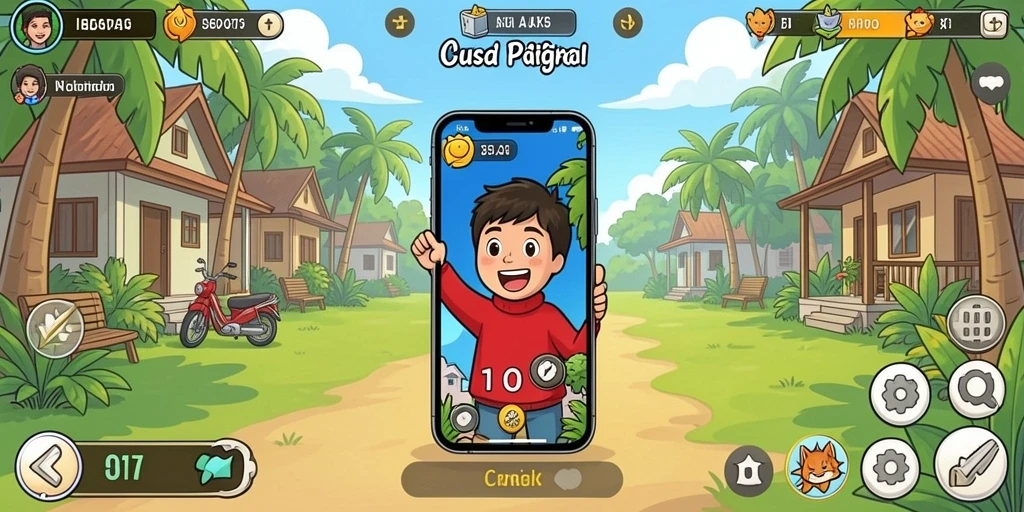 Screenshot aplikasi menampilkan antarmuka pengguna yang menarik.