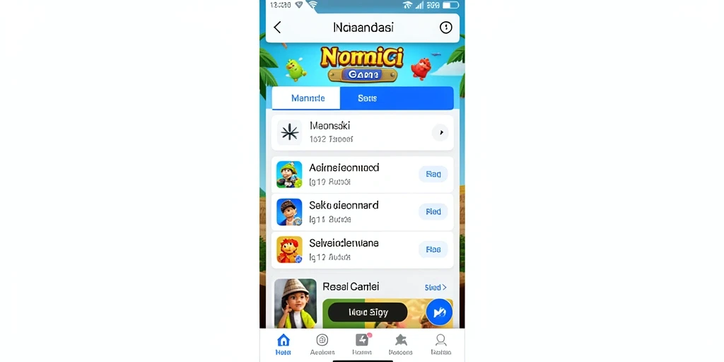 Screenshot menunjukkan tampilan antarmuka permainan yang menarik.