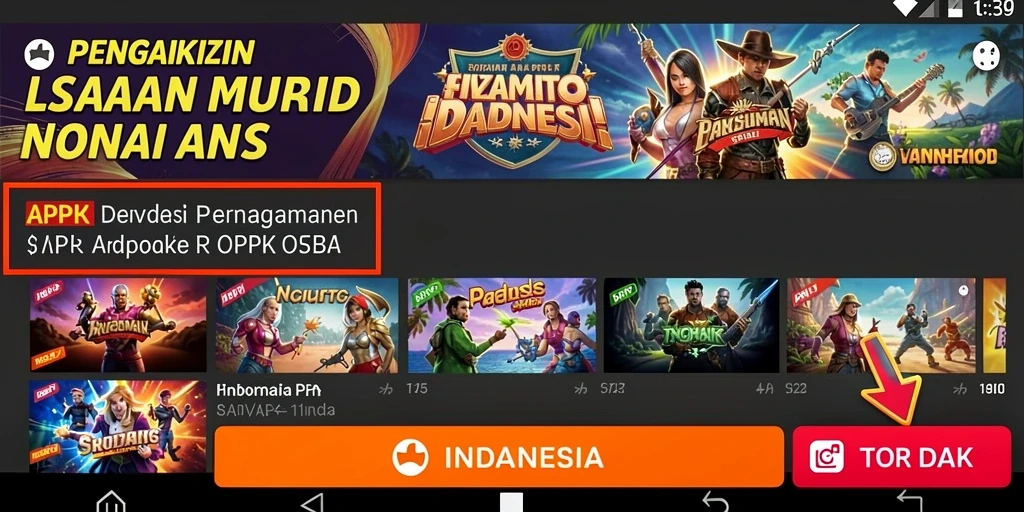 Tampilan karakter yang menarik dan unik.