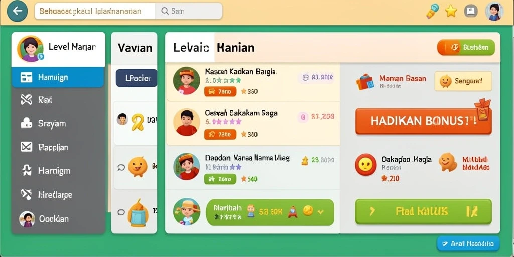 Tampilan antarmuka yang menarik dan ramah pengguna.