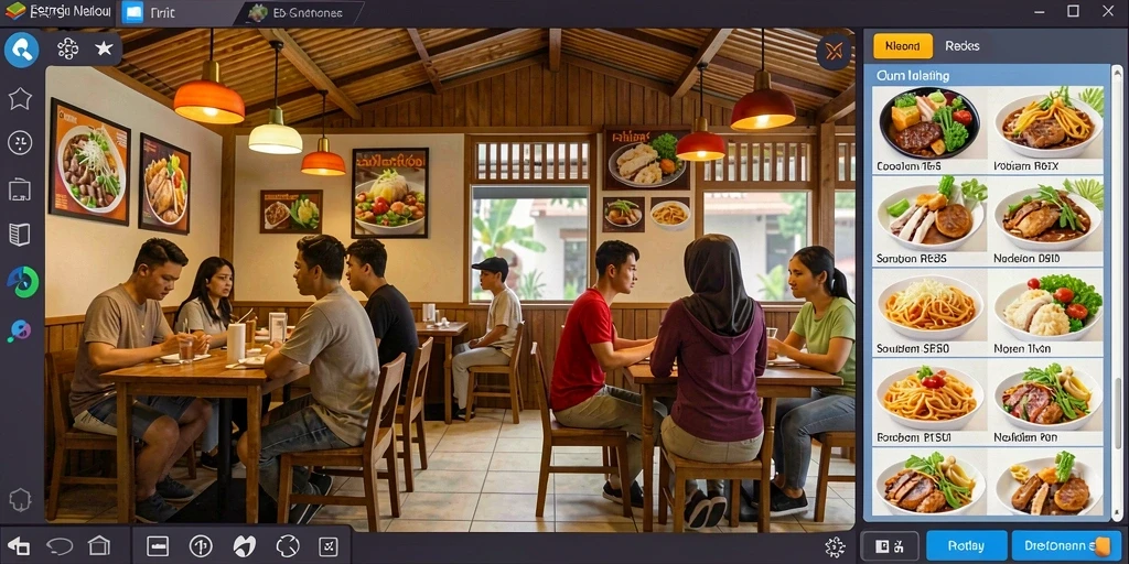 Layar utama dengan pilihan misi yang menarik.
