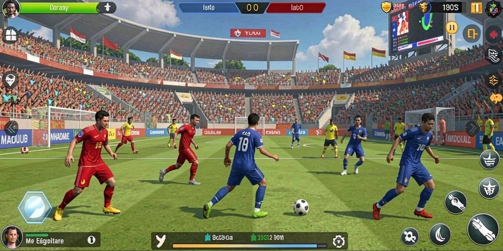 Tampilan awal permainan yang menarik dan interaktif.