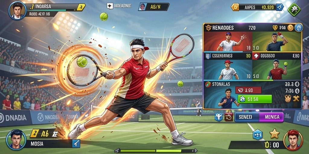 Tangkapan layar menampilkan aksi seru di level pertama.