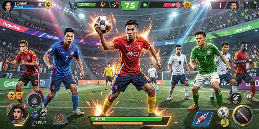 Tampilan awal yang menarik dengan pilihan mode permainan.