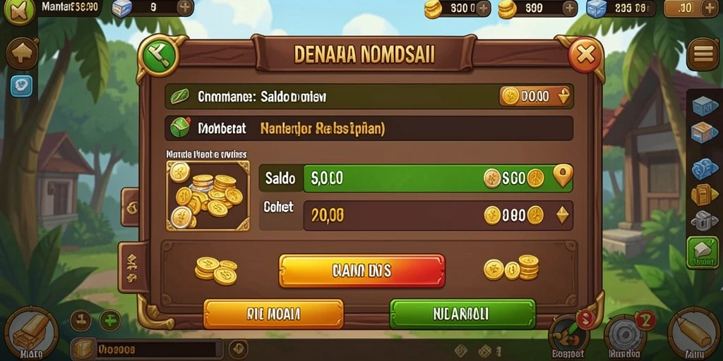 Tampilan karakter yang menarik dan penuh warna.