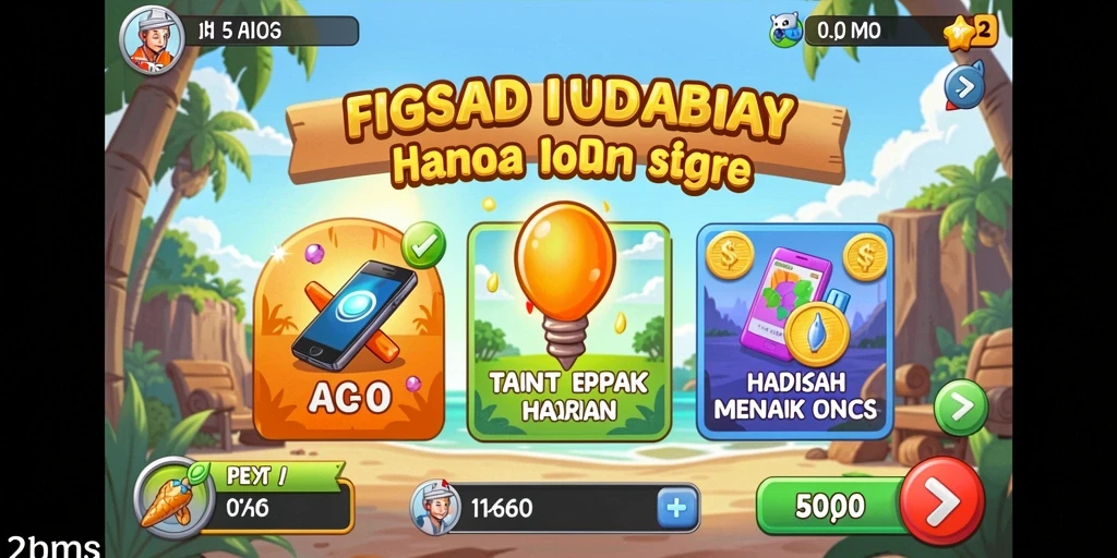 Tampilan menu utama yang menarik dan user-friendly.