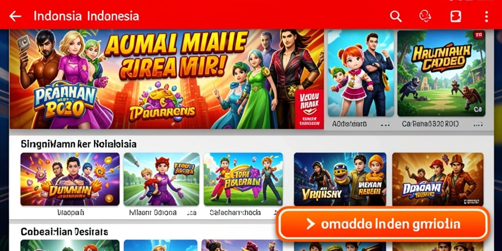 Tampilan awal permainan yang menawan.