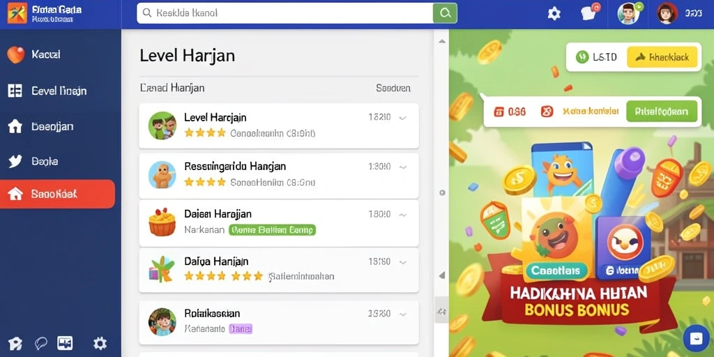 Tampilan antarmuka yang menarik dan user-friendly.